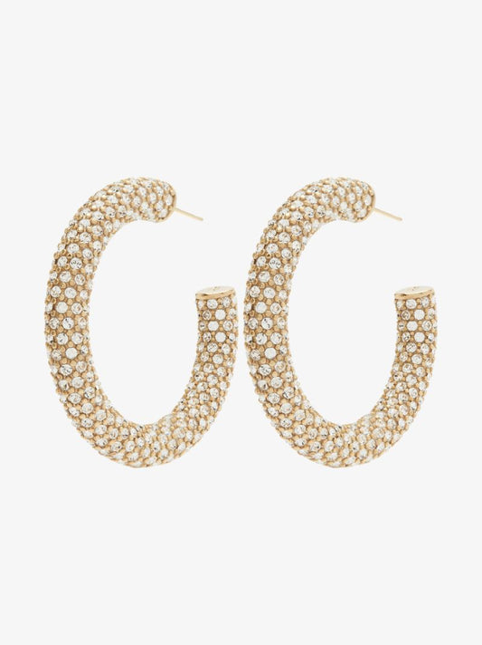 Gold-tone Cameron Crystal Hoop Earrings