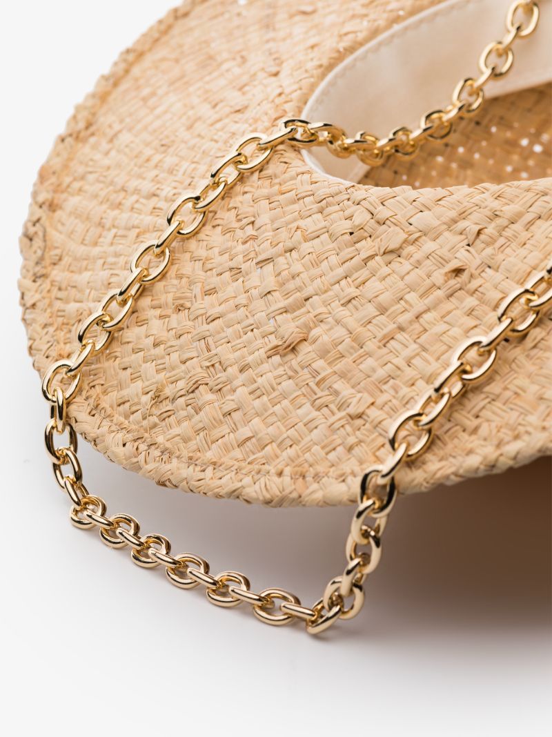 Neutral Chain Strap Fedora Hat