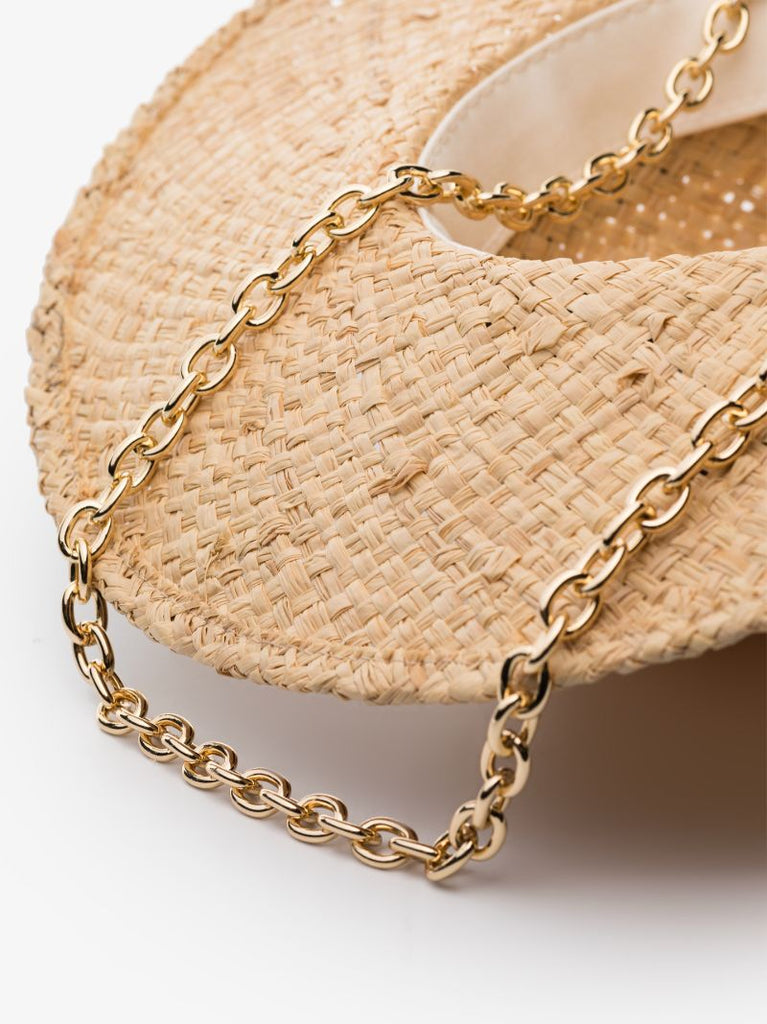 Neutral Chain Strap Fedora Hat