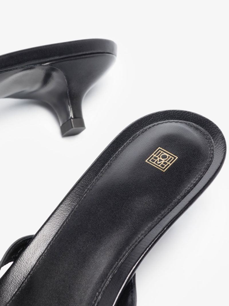 Black 40 Leather Sandals