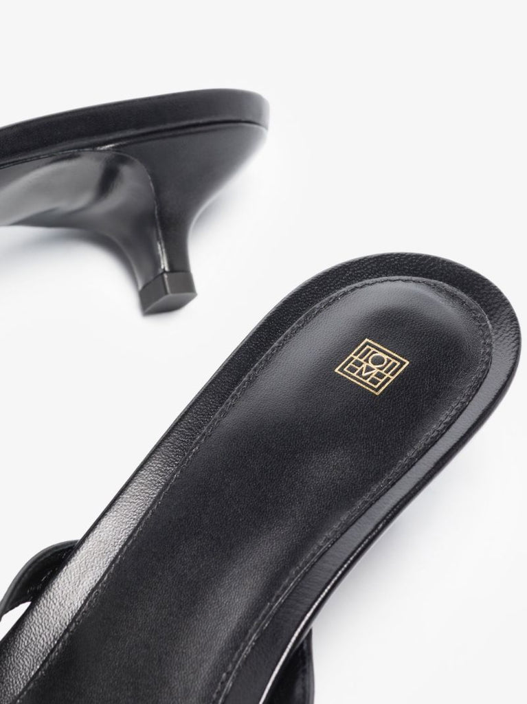 Black 40 Leather Sandals
