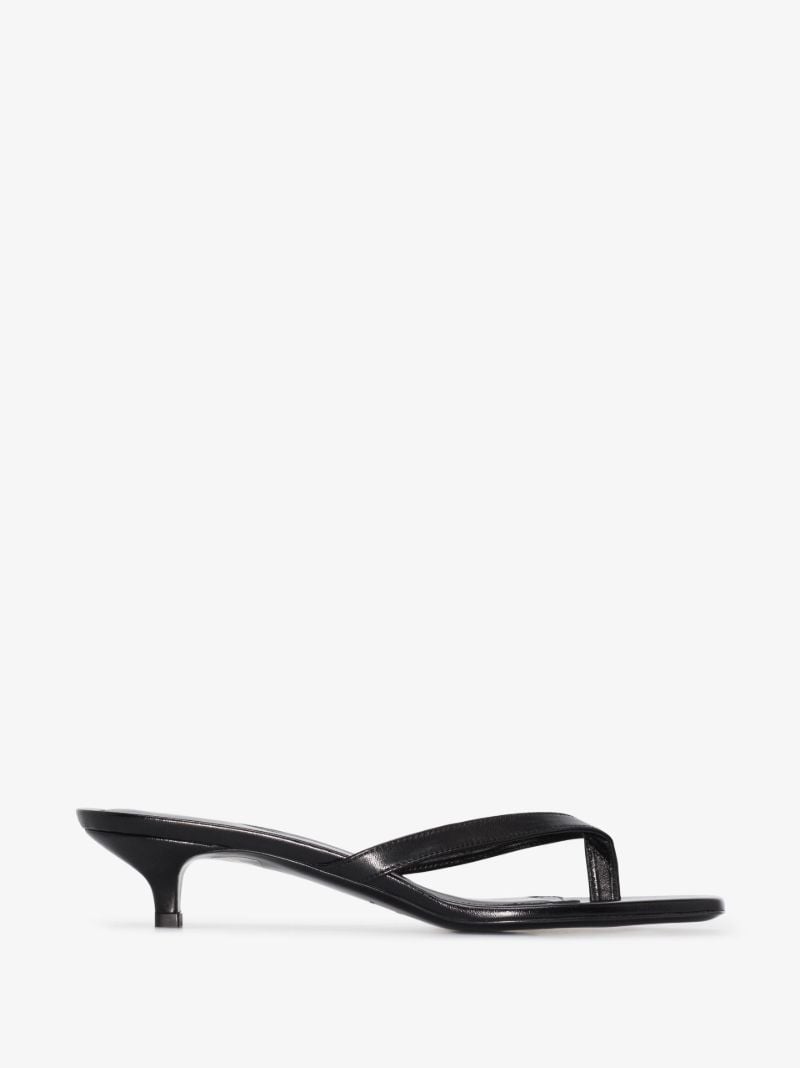 Black 40 Leather Sandals