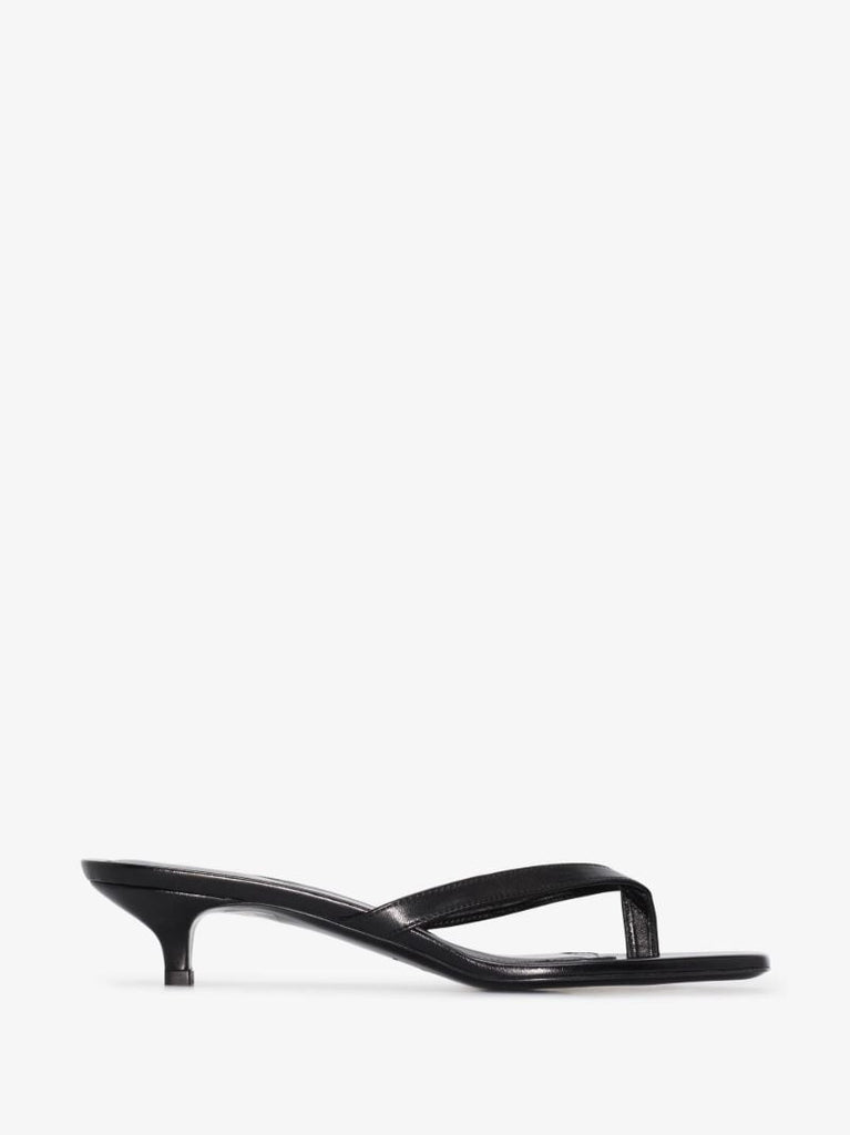 Black 40 Leather Sandals