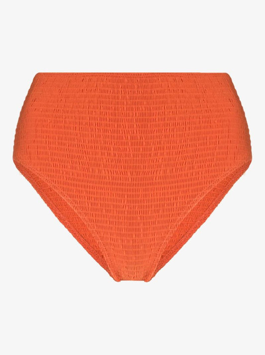 Smocked High Waist Bikini Bottoms
