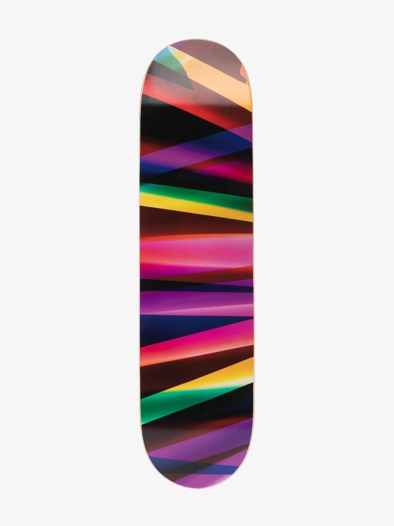 Multicoloured X Walead Beshty Three Colour Curl Skateboard Deck