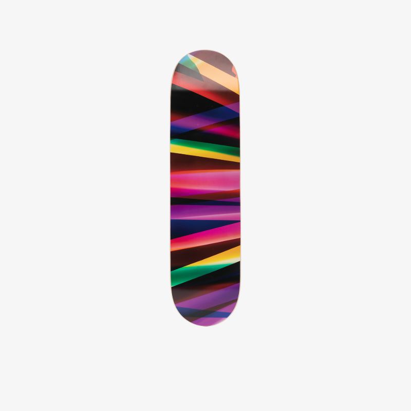Multicoloured X Walead Beshty Three Colour Curl Skateboard Deck
