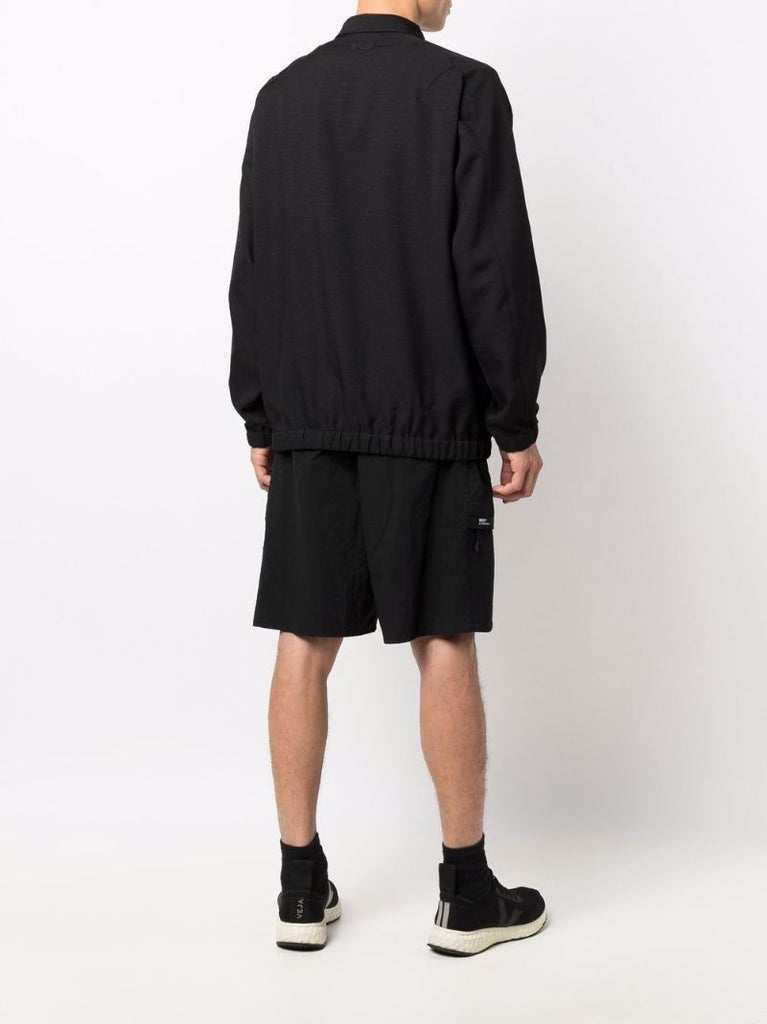 Black Classic Sport Uniform Bomber Jacket