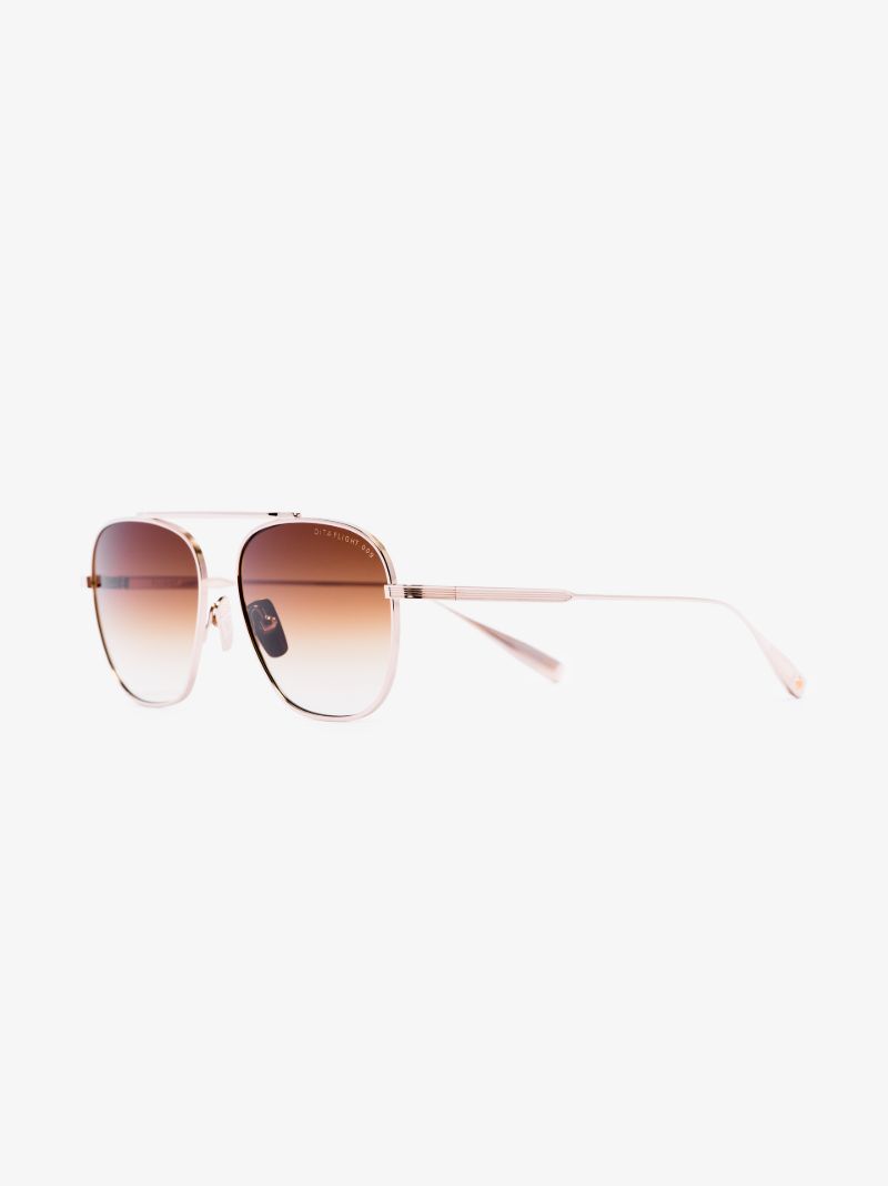 Gold Tone Flight 009 Aviator-style Sunglasses