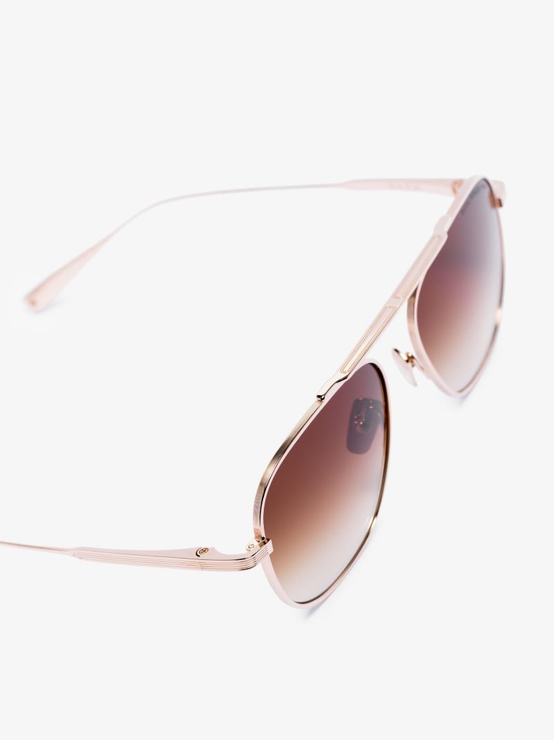 Gold Tone Flight 009 Aviator-style Sunglasses