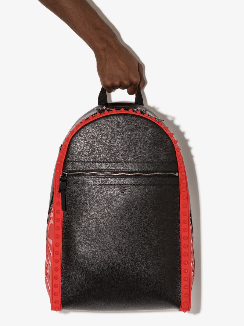 Black Backparis Leather Backpack