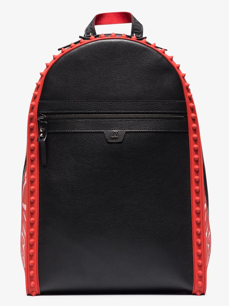 Black Backparis Leather Backpack