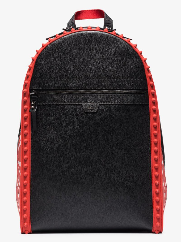 Black Backparis Leather Backpack