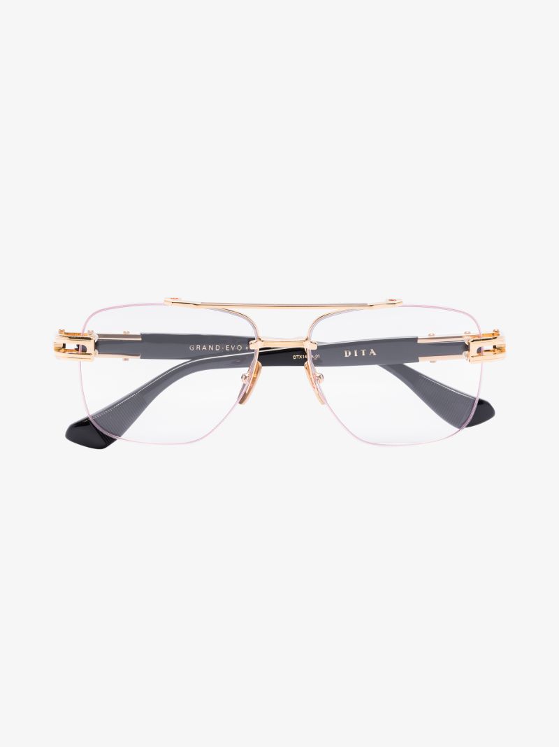 Black and Gold Grand-evo Rx Optical Glasses