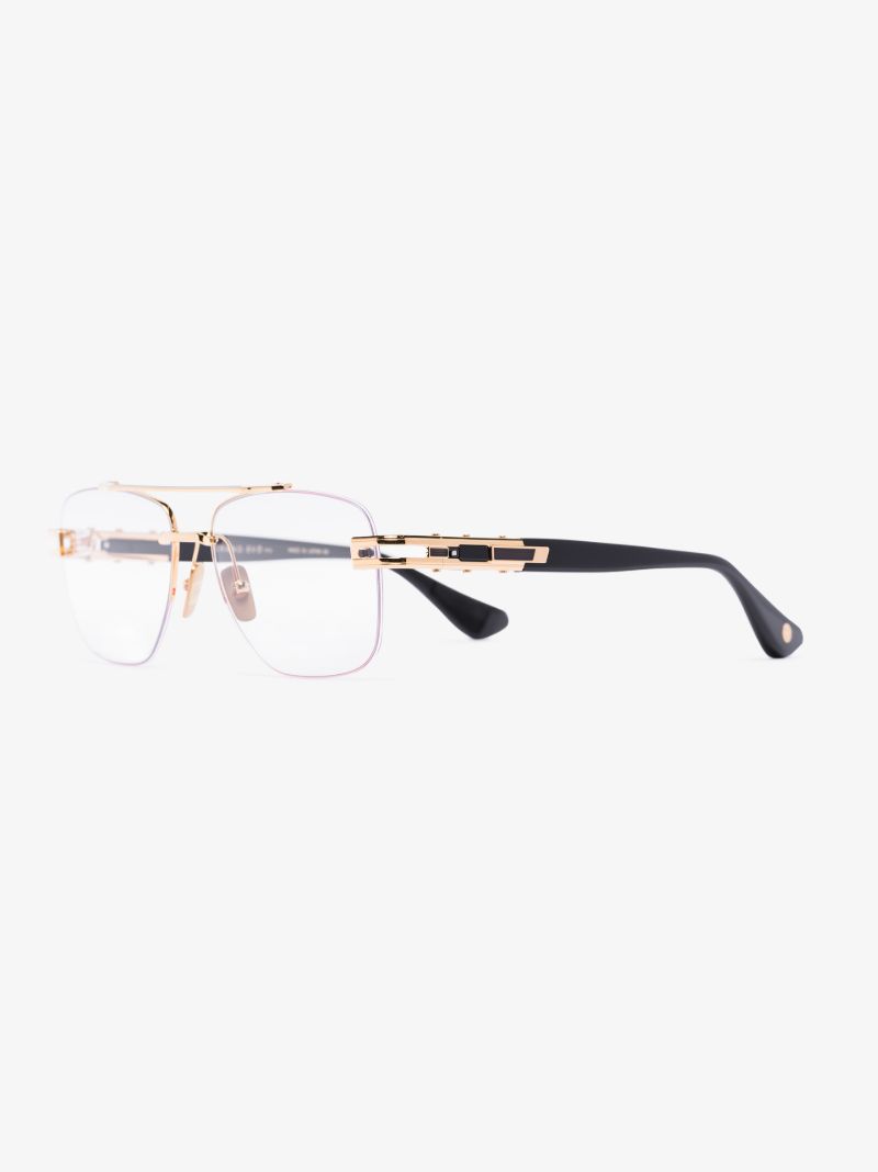Black and Gold Grand-evo Rx Optical Glasses