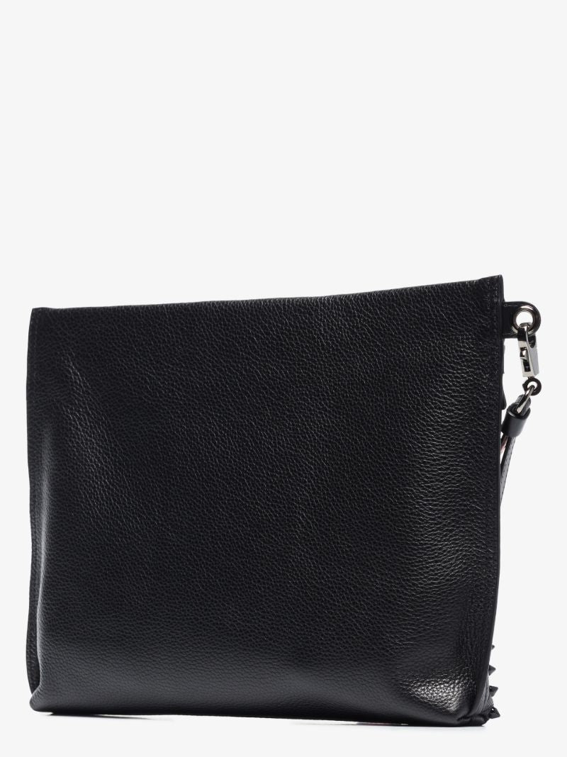 Black Citypouch Grained Leather Clutch Bag