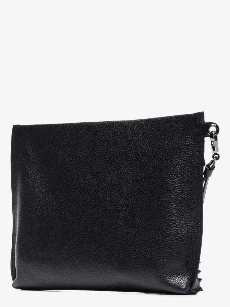 Black Citypouch Grained Leather Clutch Bag