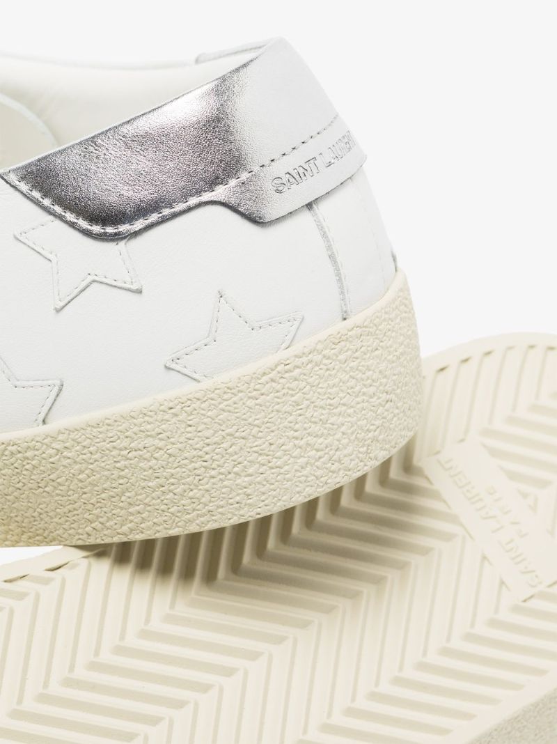 White Court Classic Sl/06 Metallic California Sneakers