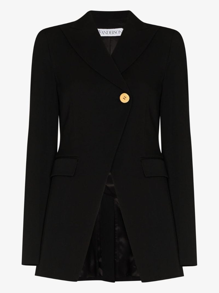 Cutaway Wool Blazer