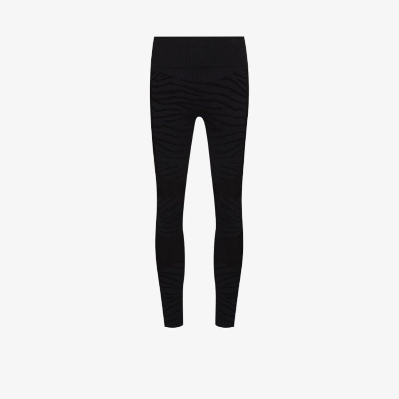 Seamless Zebra Print Yoga Leggings