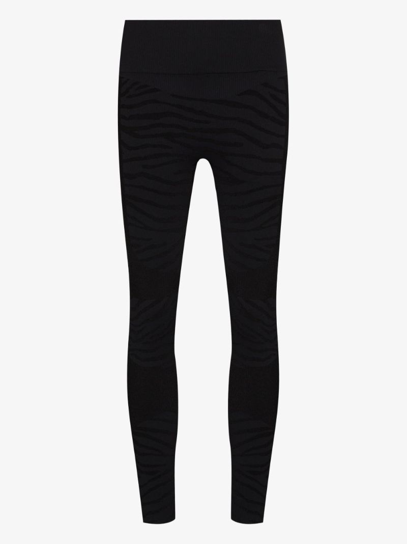 Seamless Zebra Print Yoga Leggings
