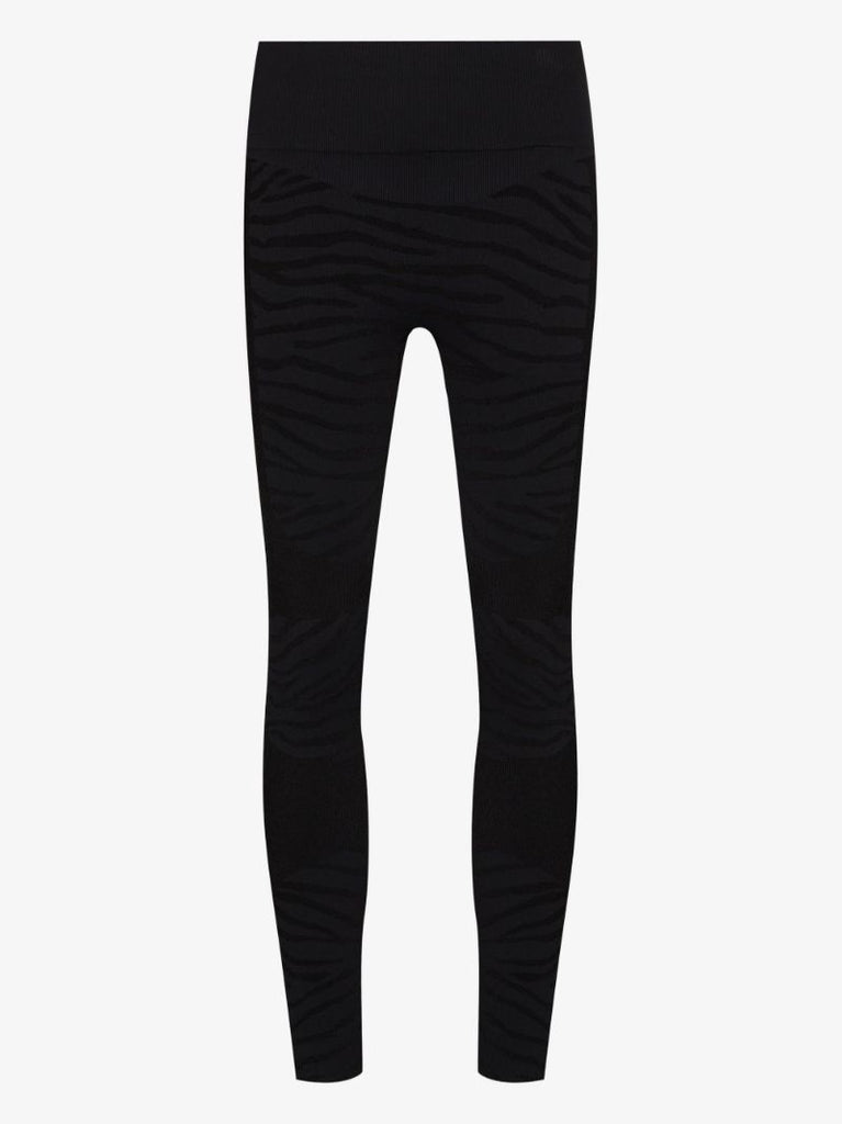 Seamless Zebra Print Yoga Leggings