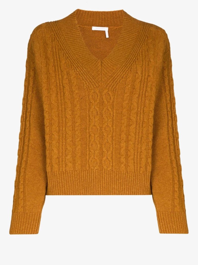 Cable Knit Wool Sweater