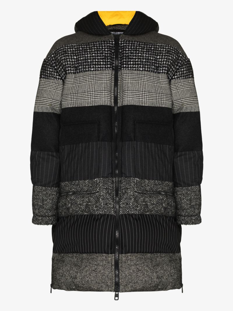 Oversized Patchwork Padded Coat