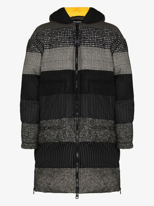 Oversized Patchwork Padded Coat