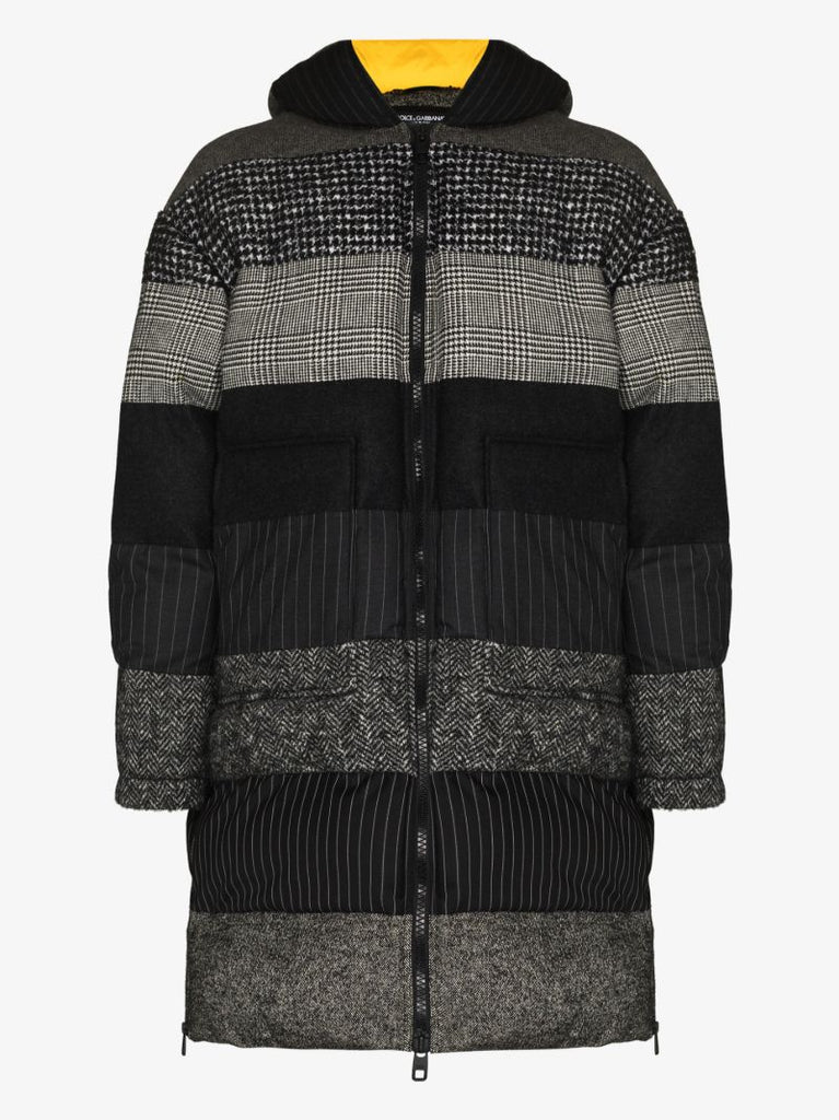 Oversized Patchwork Padded Coat