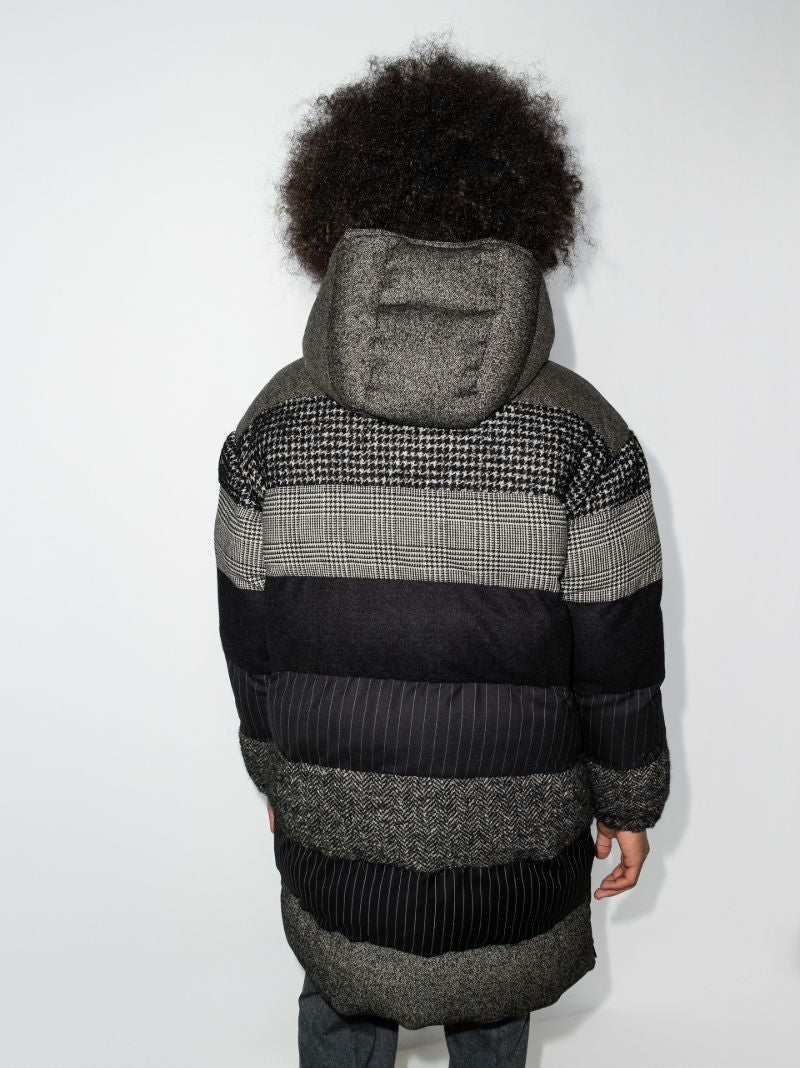 Oversized Patchwork Padded Coat