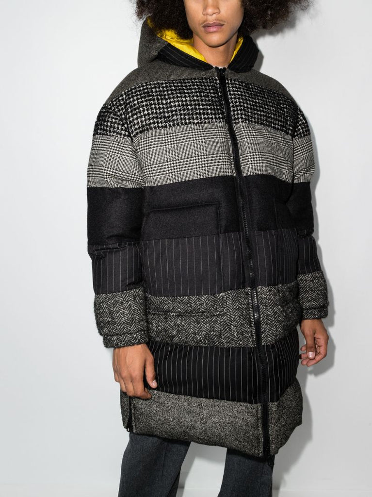 Oversized Patchwork Padded Coat