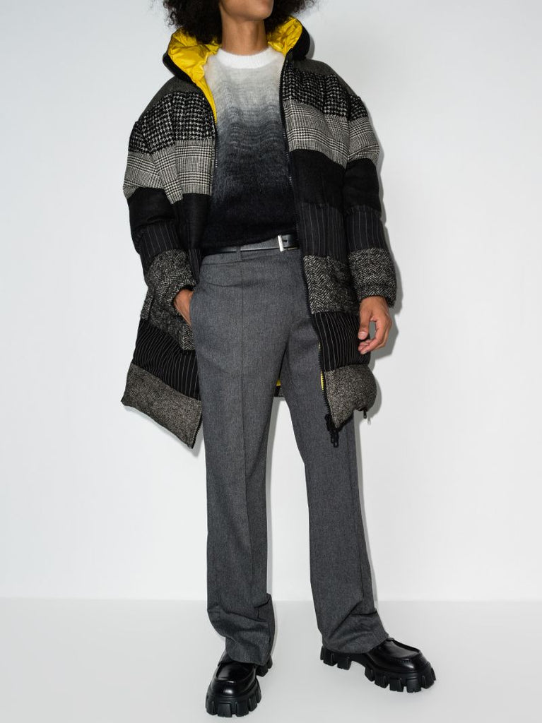 Oversized Patchwork Padded Coat