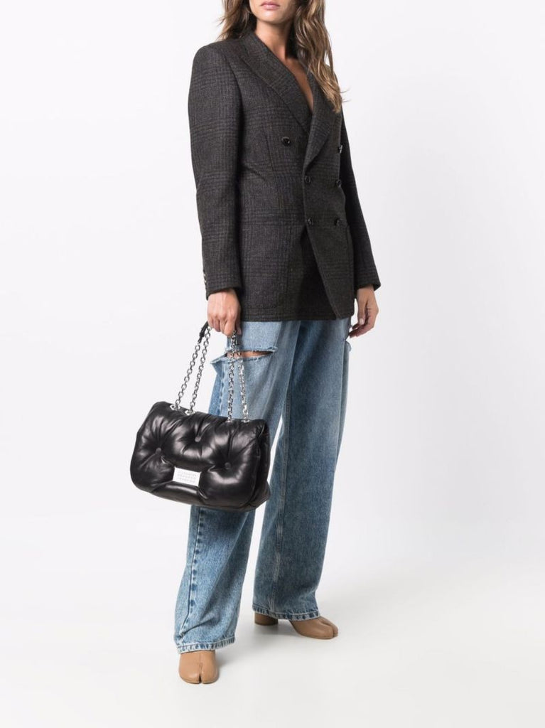 Black Glam Slam Quilted Shoulder Bag