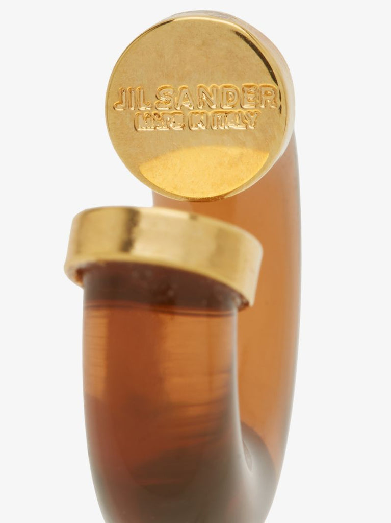 Brown Chunky Huggie Earring