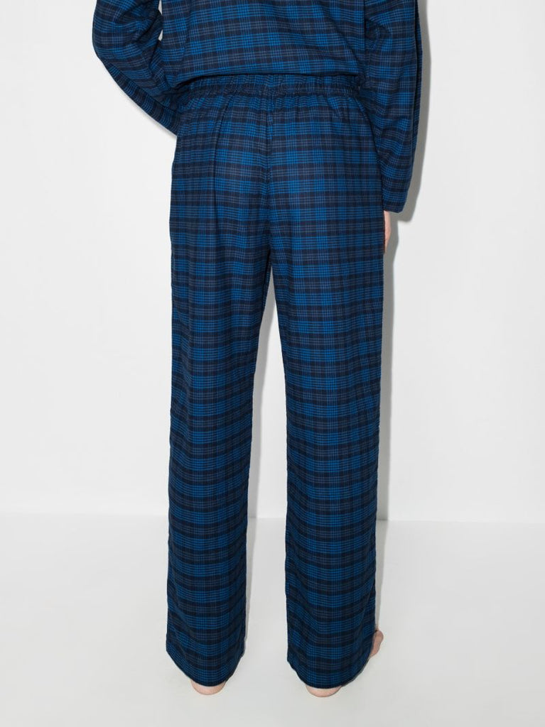 Check Flannel Cotton Pyjama Trousers