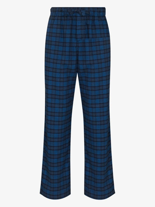 Check Flannel Cotton Pyjama Trousers