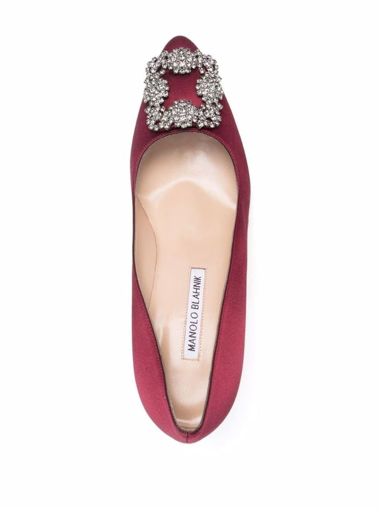Red Hangisi 70 Satin Pumps