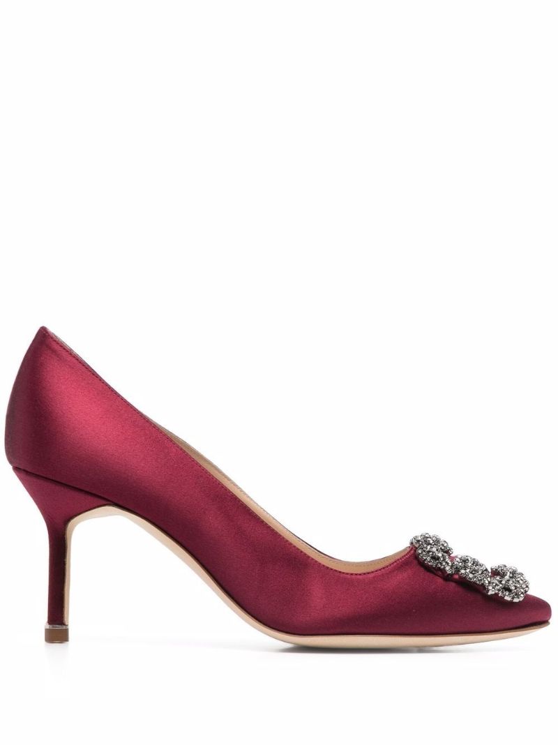 Red Hangisi 70 Satin Pumps