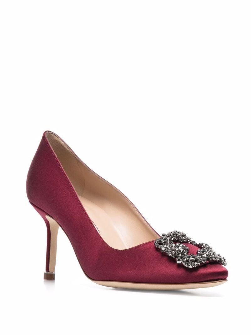 Red Hangisi 70 Satin Pumps