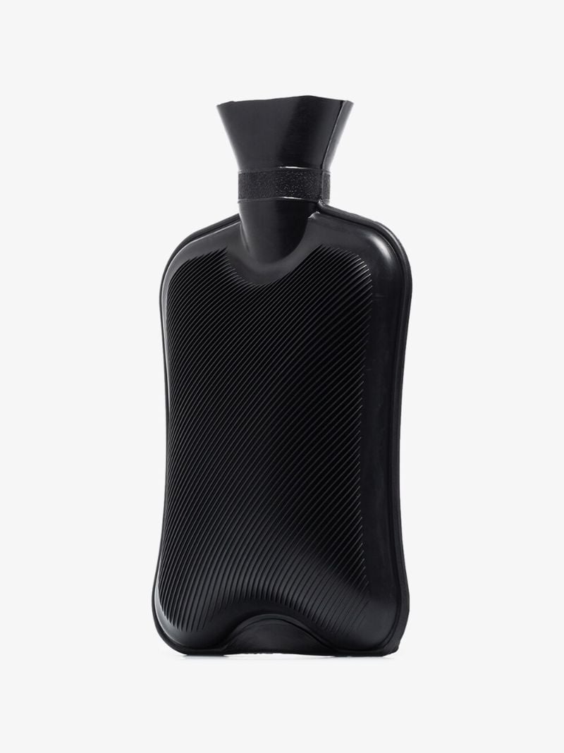 Black Logo Hot Water Bottle