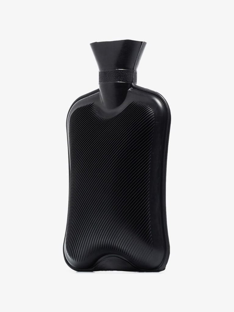 Black Logo Hot Water Bottle