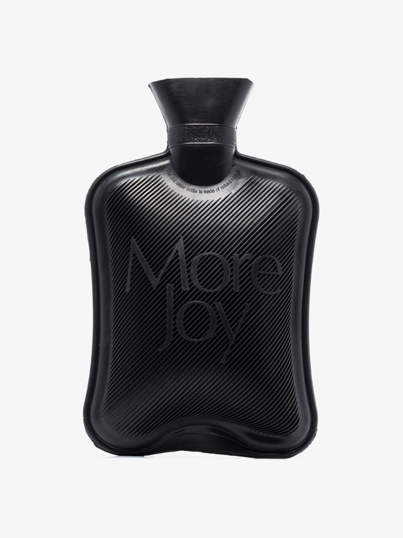 Black Logo Hot Water Bottle