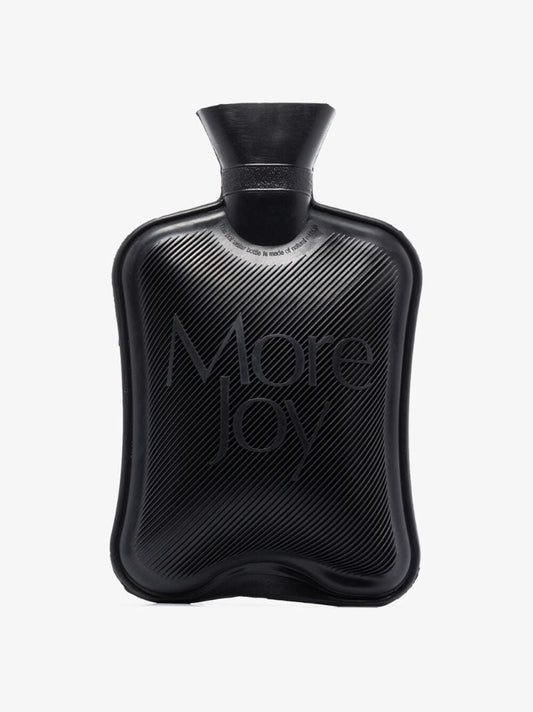 Black Logo Hot Water Bottle
