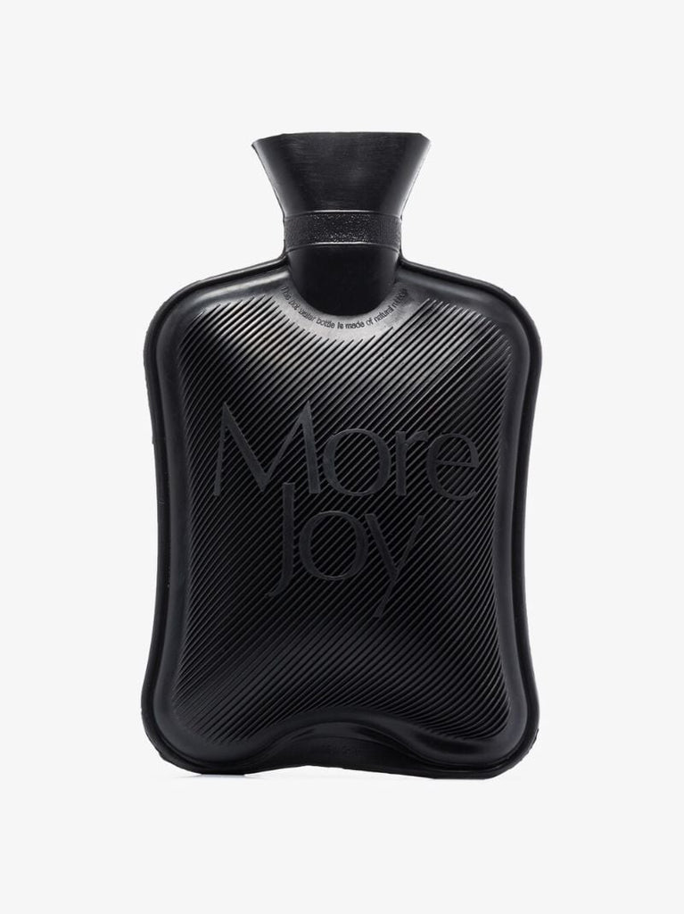 Black Logo Hot Water Bottle