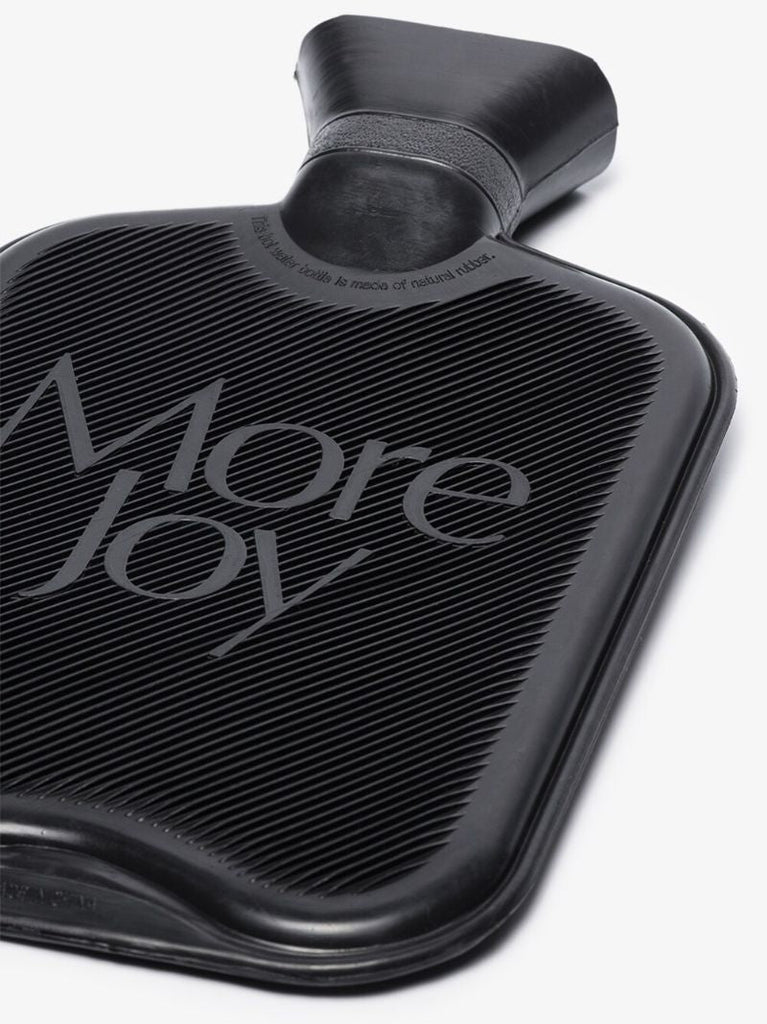 Black Logo Hot Water Bottle