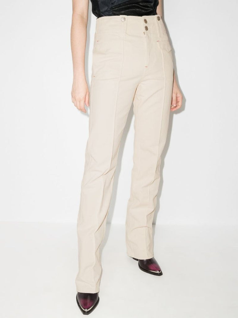 Dilirok Slim Leg Cotton Trousers