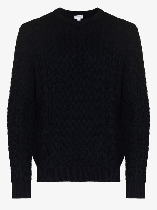 Cable Knit Merino Wool Sweater