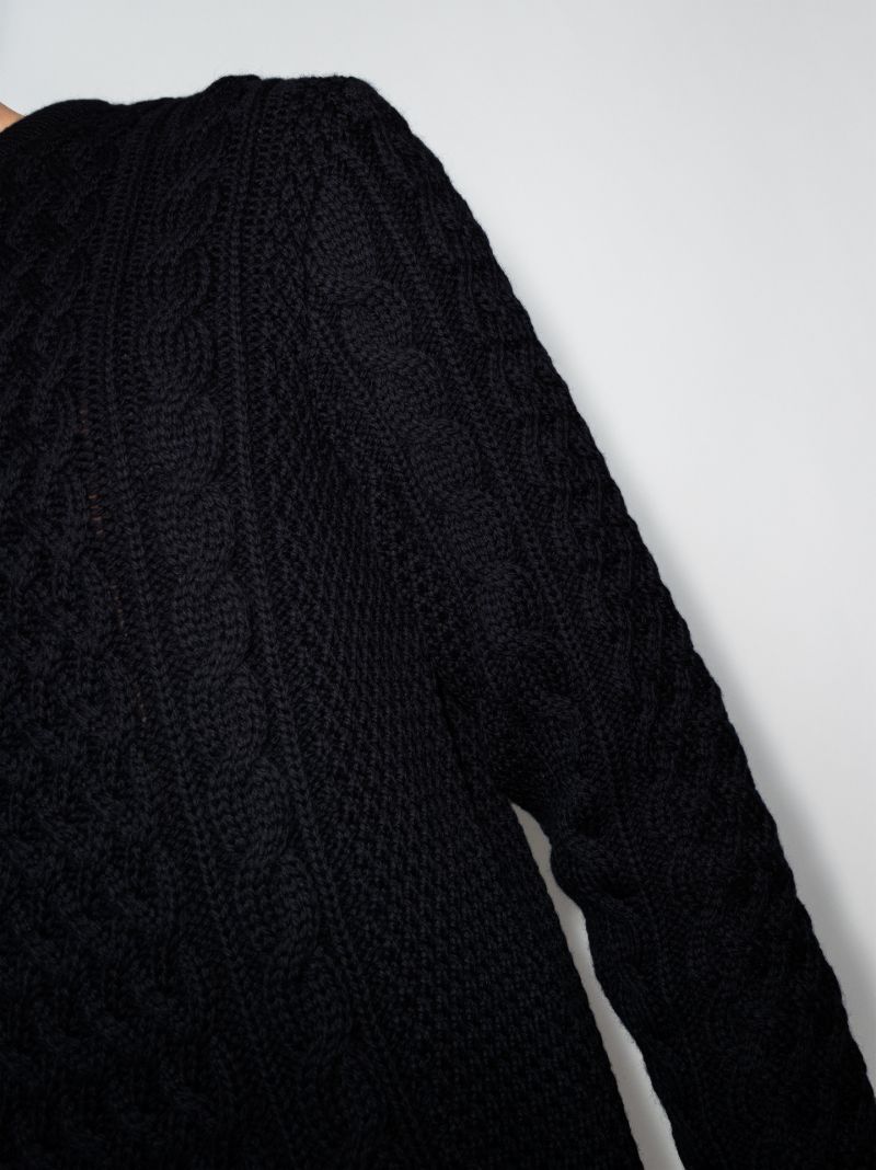 Cable Knit Merino Wool Sweater
