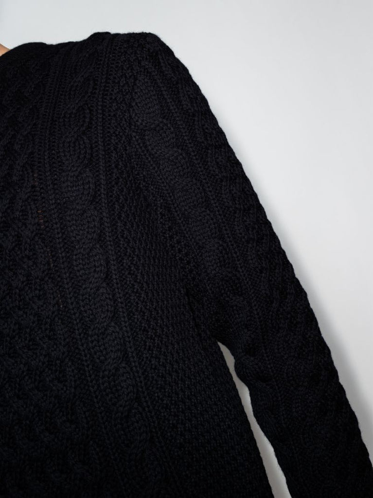 Cable Knit Merino Wool Sweater