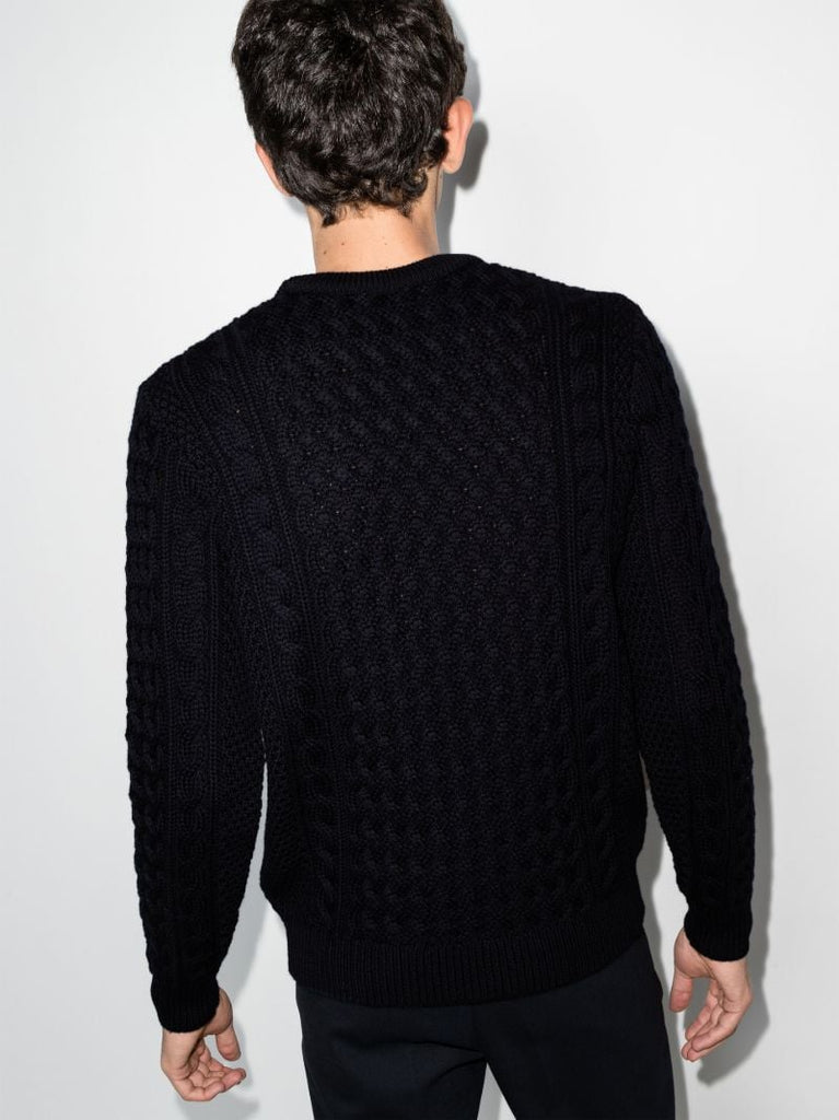 Cable Knit Merino Wool Sweater